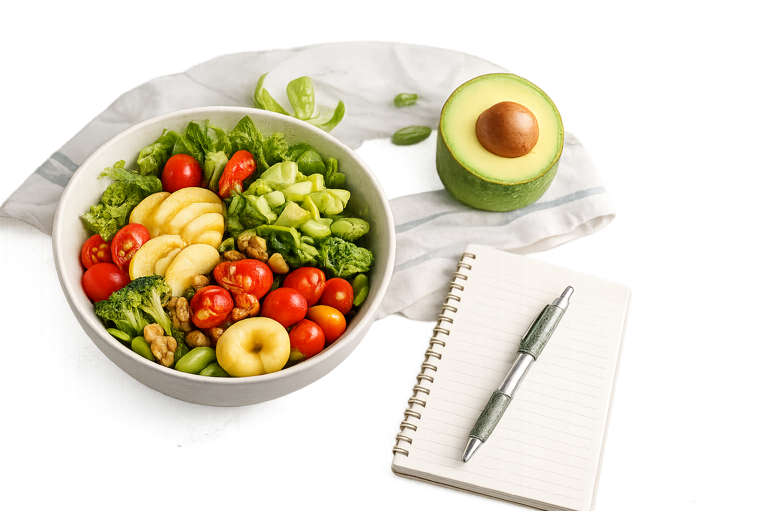 A fresh, balanced healthy meal